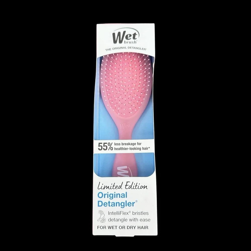 Wet Brush Original Detangler Limited Edition Pink Drink Hair Brush NIB